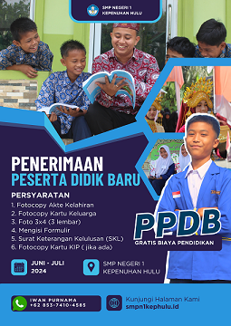 PENDAFTARAN PPDB SMP NEGERI 1 KEPENUHAN HULU TP 2024/2025